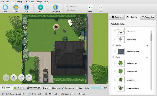 Import or draw your property plan