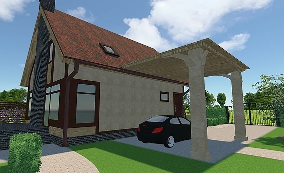 Pergola adossée