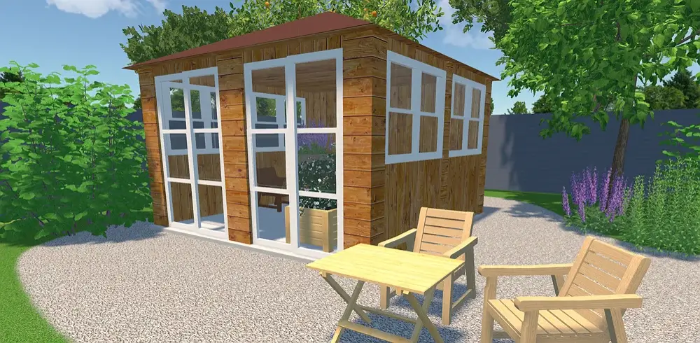 Abri de jardin en planches de pin