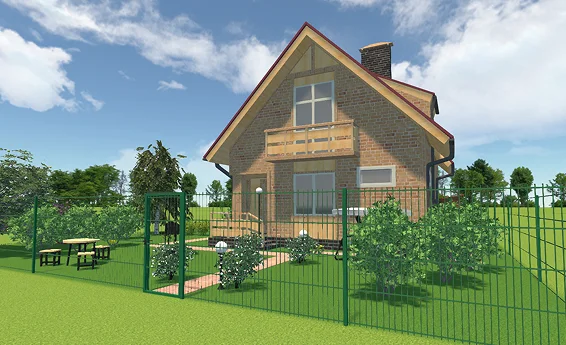 Rigid green fence system