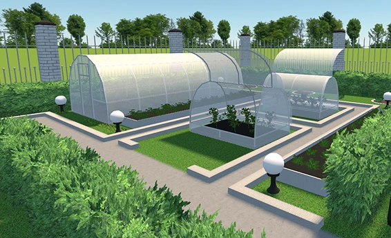 Grow healthy plants in a glasshouse to protect them from local frost