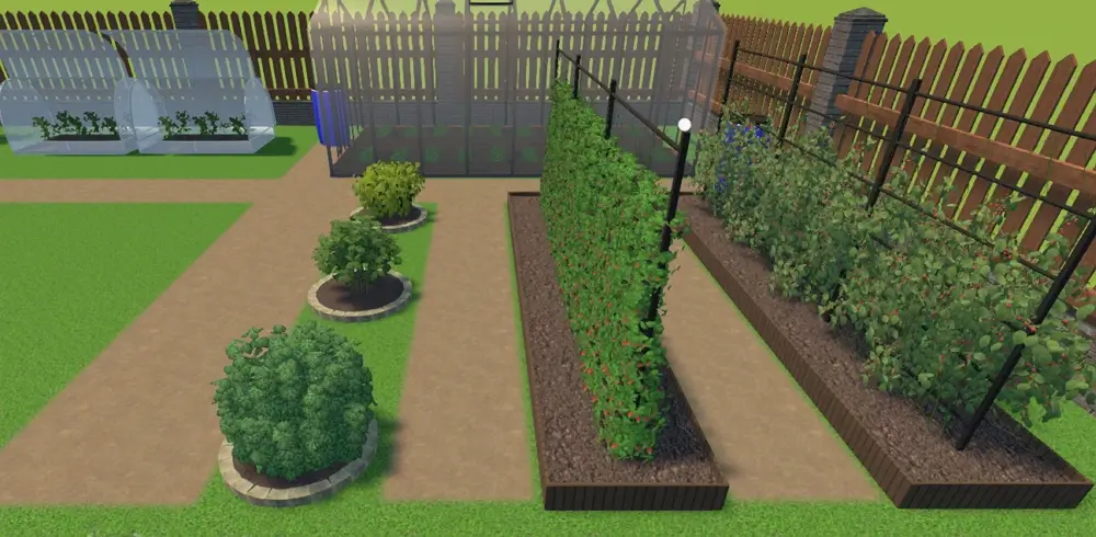Fine gray-brown soil paths