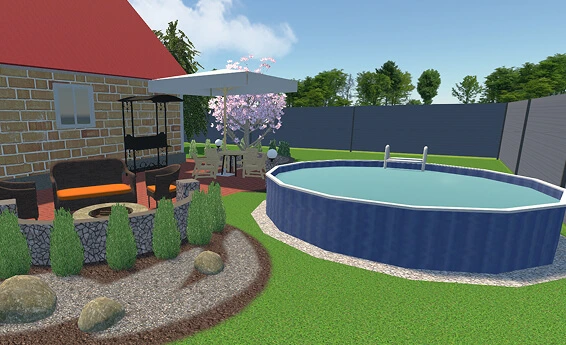 Above-ground pool for children