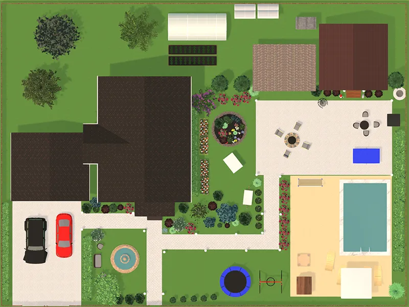 3D landscape design