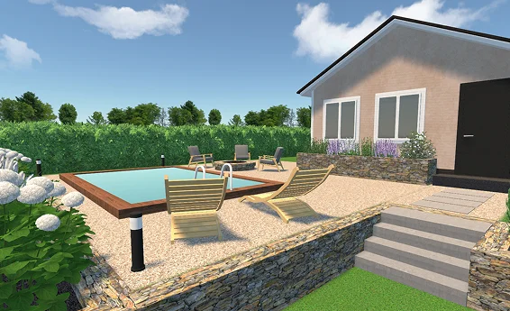 Pool patio