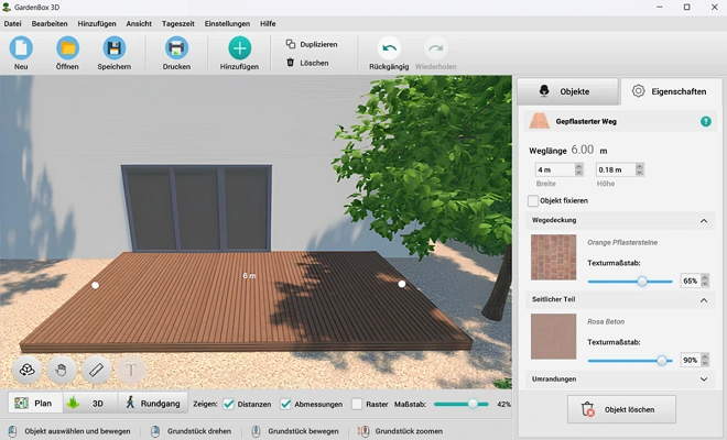 Fügen Sie Ihre Terrasse hinzu oder erstellen Sie diese neu